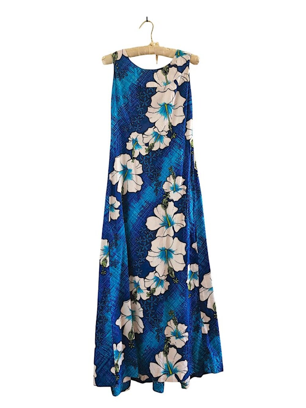 Vintage Sears Hawaiian Maxi Dress READ DESCRIPTION